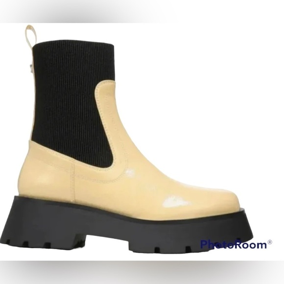 CIRCUS by SAM EDELMAN LESLIE LUG SOLE BOOTS EGG SHELL  9 M NEW - Picture 2 of 4